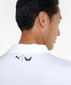 PUMA Men's Volition Paisley Pocket Golf Polo Bright White/ski Patrol -PUMA Sales 2022 unnamed file 1029