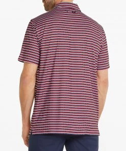 PUMA Men's Volition Free Stripe Golf Polo Bright White/ski Patrol -PUMA Sales 2022 unnamed file 1037