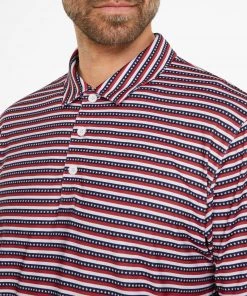 PUMA Men's Volition Free Stripe Golf Polo Bright White/ski Patrol -PUMA Sales 2022 unnamed file 1038
