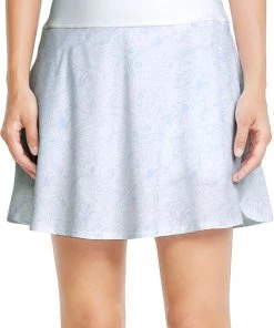 PUMA Women's PWRSHAPE Gust O' Wind Golf Skirt Bright White/serenity