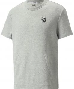 Puma Men's Pivot EMB Basketball Cut Off Pullover Puma Black