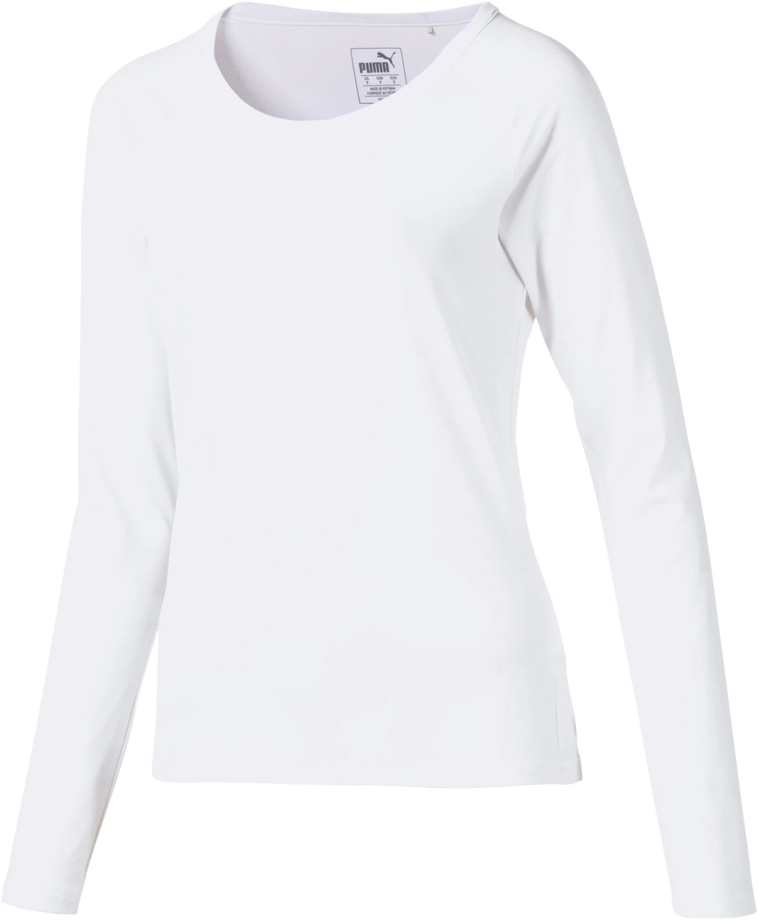 PUMA Women's Sun Crew Long Sleeve Golf Shirt Bright White 3 PUMA Women's Sun Crew Long Sleeve Golf Shirt Bright White