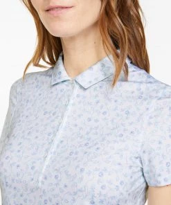 Puma Women's MATTR Fancy Plants Short Sleeve Golf Polo Navy Blazer/pale Grape -PUMA Sales 2022 unnamed file 1089