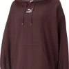 PUMA Women's Classics Oversized Hoodie Fudge -PUMA Sales 2022 unnamed file 109