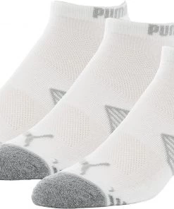 PUMA Sales 2022 30 PUMA Essential Low Cut Golf Socks – 3 Pack For Men White/multi