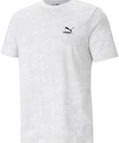 Puma Men's Classics All-Over Print Short Sleeve Graphic T-Shirt Star Sapphire