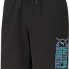 Puma Men's Classics Graphics 8" Terry Shorts Puma Black