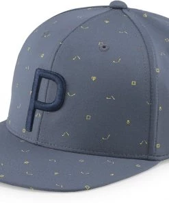 PUMA Men's H8 Golf P Snapback Golf Hat Evening Sky
