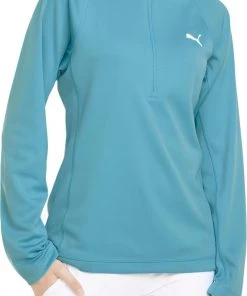 PUMA Girls' 1/4 Zip Pullover Parfait Pink