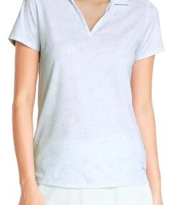 PUMA Women's MATTR Gust O' Wind Golf Polo Bright White/serenity
