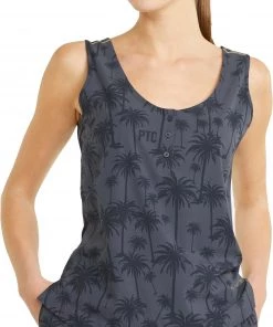 PUMA X PTC Women's Palm Golf Tank Top Navy Blazer