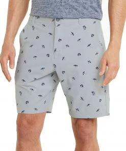 PUMA X Arnold Palmer Men's Arnold Palmer Umbrella Shorts Light Aqua/navy Blazer