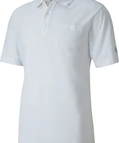 PUMA X Arnold Palmer Men's Signature Pocket Golf Polo Mirage Gray