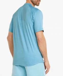 PUMA Men's Excellent Golf Wear Short Sleeve Henley Golf Shirt High Rise Heather -PUMA Sales 2022 unnamed file 1176