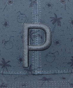 PUMA Men's Golf Tropical Bliss P Trucker Snapback Hat Evening Sky -PUMA Sales 2022 unnamed file 1184