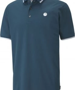 PUMA X Arnold Palmer Men's Signature Tipped Golf Polo Pale Pink