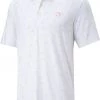 PUMA X Arnold Palmer Men's AP Cloudspun Contender Golf Polo Bright White/lavendar Pop -PUMA Sales 2022 unnamed file 1197