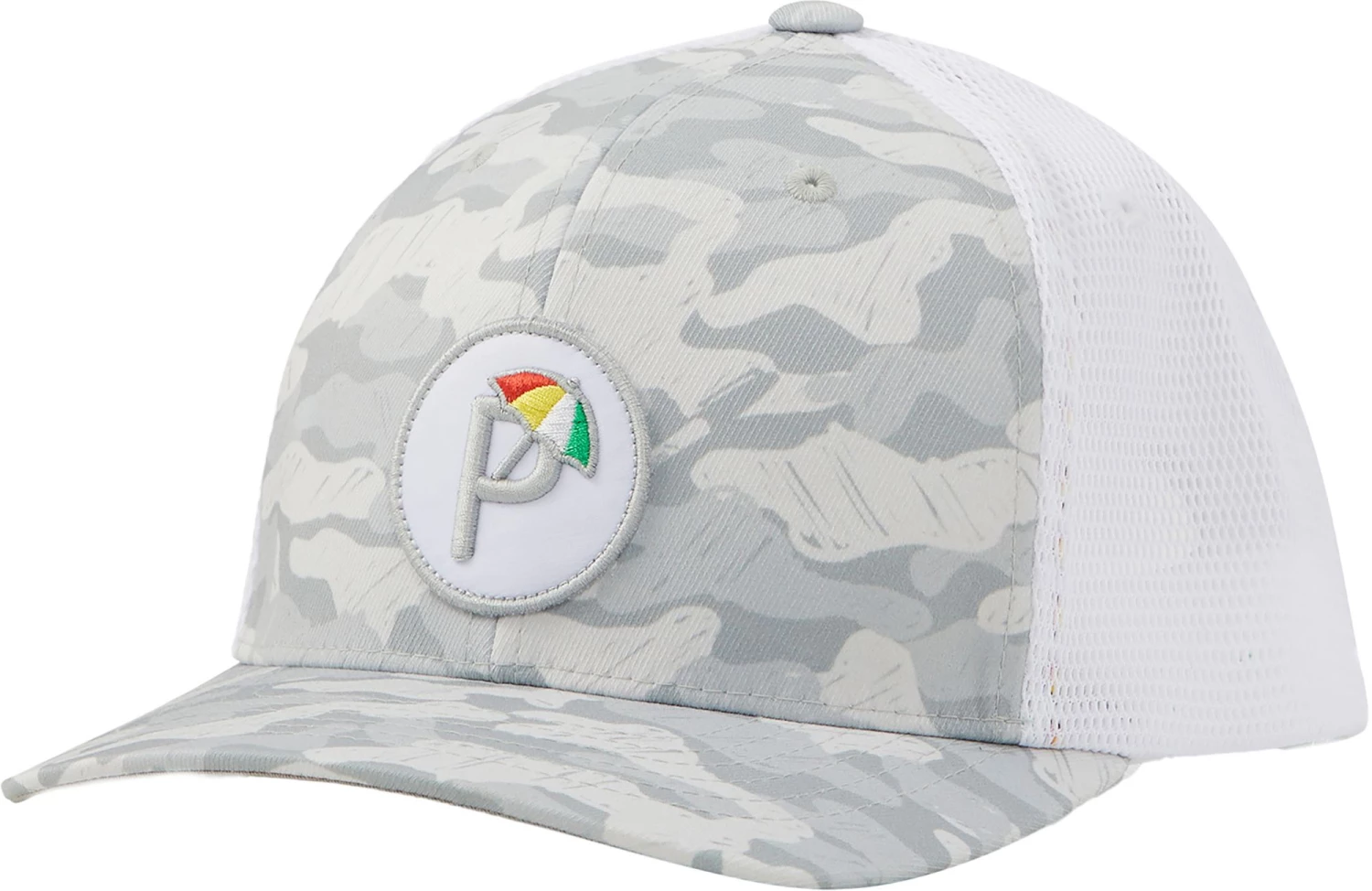 PUMA X Arnold Palmer Men's Palmer Camo P Snapback Golf Cap Quiet Shade/high Rise 5 PUMA X Arnold Palmer Men's Palmer Camo P Snapback Golf Cap Quiet Shade/high Rise - Image 3