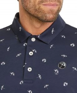 PUMA X Arnold Palmer Men's AP Cloudspun Dancing Umbrellas Golf Polo Navy Blazer/high Rise -PUMA Sales 2022 unnamed file 1218