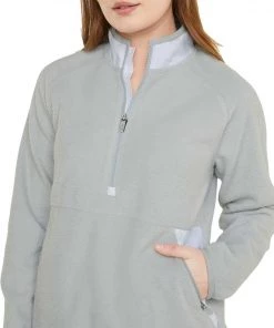 PUMA Women's Sherpa Golf 1/4 Zip High Rise Hthr/brt White -PUMA Sales 2022 unnamed file 122