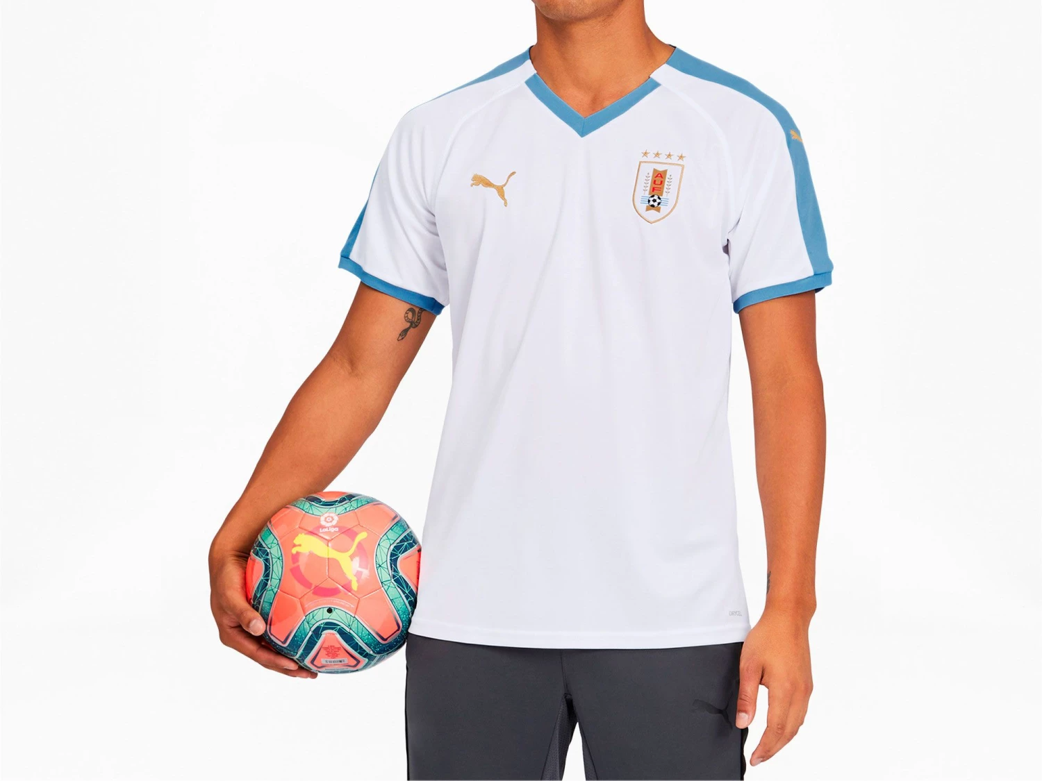 PUMA Men's Uruguay '20 Away Replica Jersey 4 PUMA Men's Uruguay '20 Away Replica Jersey - Image 2
