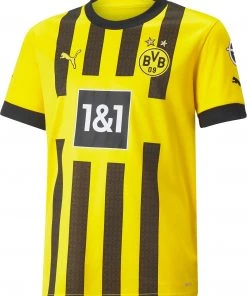 PUMA Youth Borussia Dortmund '22 Home Replica Jersey For Girls'
