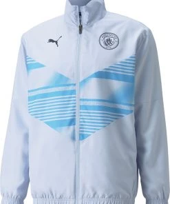 PUMA Manchester City '21 Blue Prematch Jacket For Men
