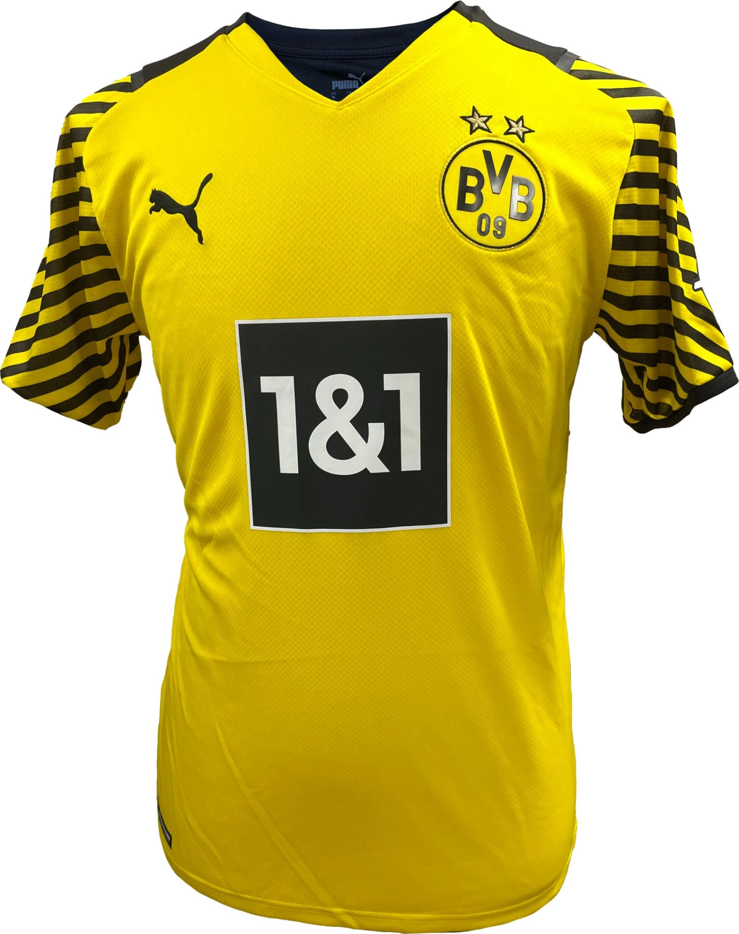 PUMA Men's Borussia Dortmund '21 Giovanni Reyna #7 Home Replica Jersey 4 PUMA Men's Borussia Dortmund '21 Giovanni Reyna #7 Home Replica Jersey - Image 2