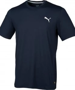 PUMA Cobra Men's Cloudspun Team T-Shirt Navy Blazer/high Risk Red