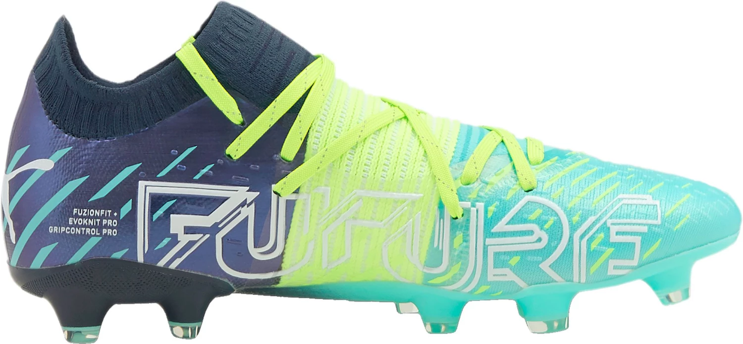 PUMA Men's Future Z 1.2 FG Soccer Cleats Blue/green 5 PUMA Men's Future Z 1.2 FG Soccer Cleats Blue/green - Image 3
