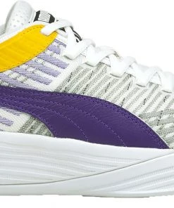 PUMA Clyde All-Pro Basketball Shoes For Men Yellow/white