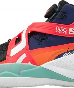 PUMA Disc Rebirth Basketball Shoes For Men Yellow/red
