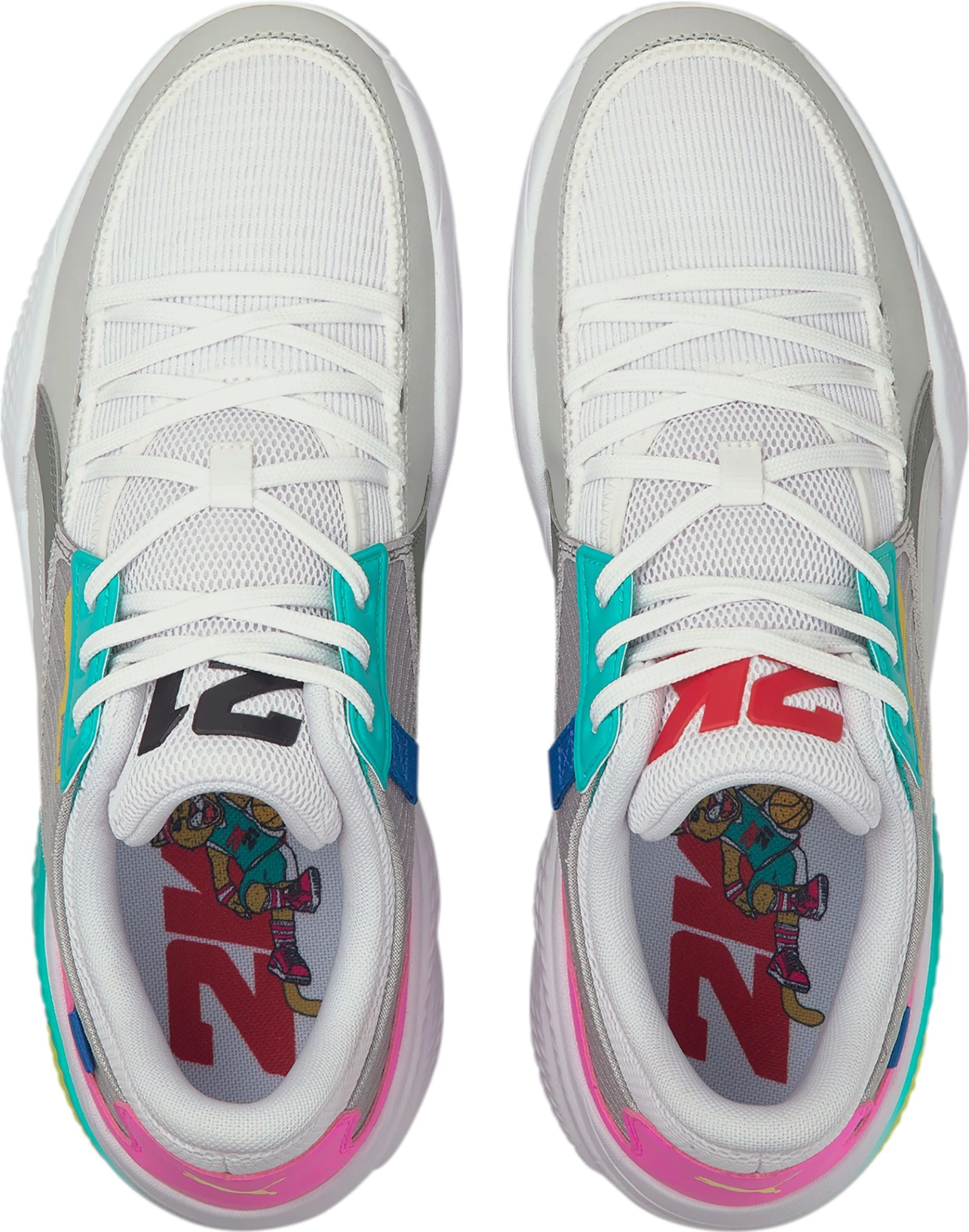 PUMA Court Rider Basketball Shoes For Men White/gray 6 PUMA Court Rider Basketball Shoes For Men White/gray - Image 4