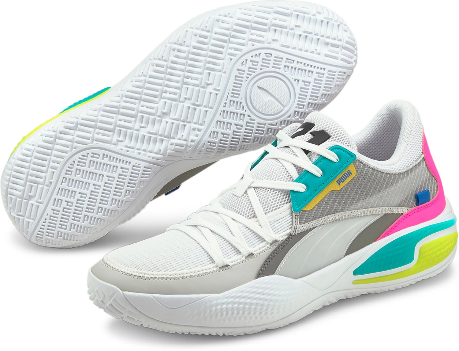 PUMA Court Rider Basketball Shoes For Men White/gray 8 PUMA Court Rider Basketball Shoes For Men White/gray - Image 6