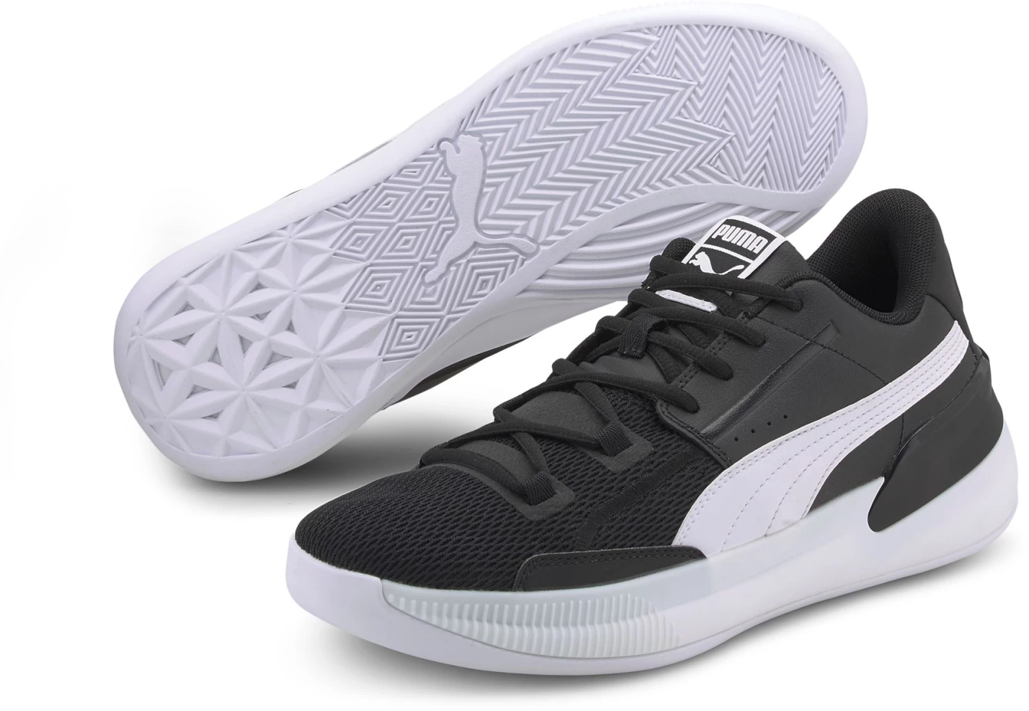 PUMA Clyde Hardwood Basketball Shoes For Men White 8 PUMA Clyde Hardwood Basketball Shoes For Men White - Image 6