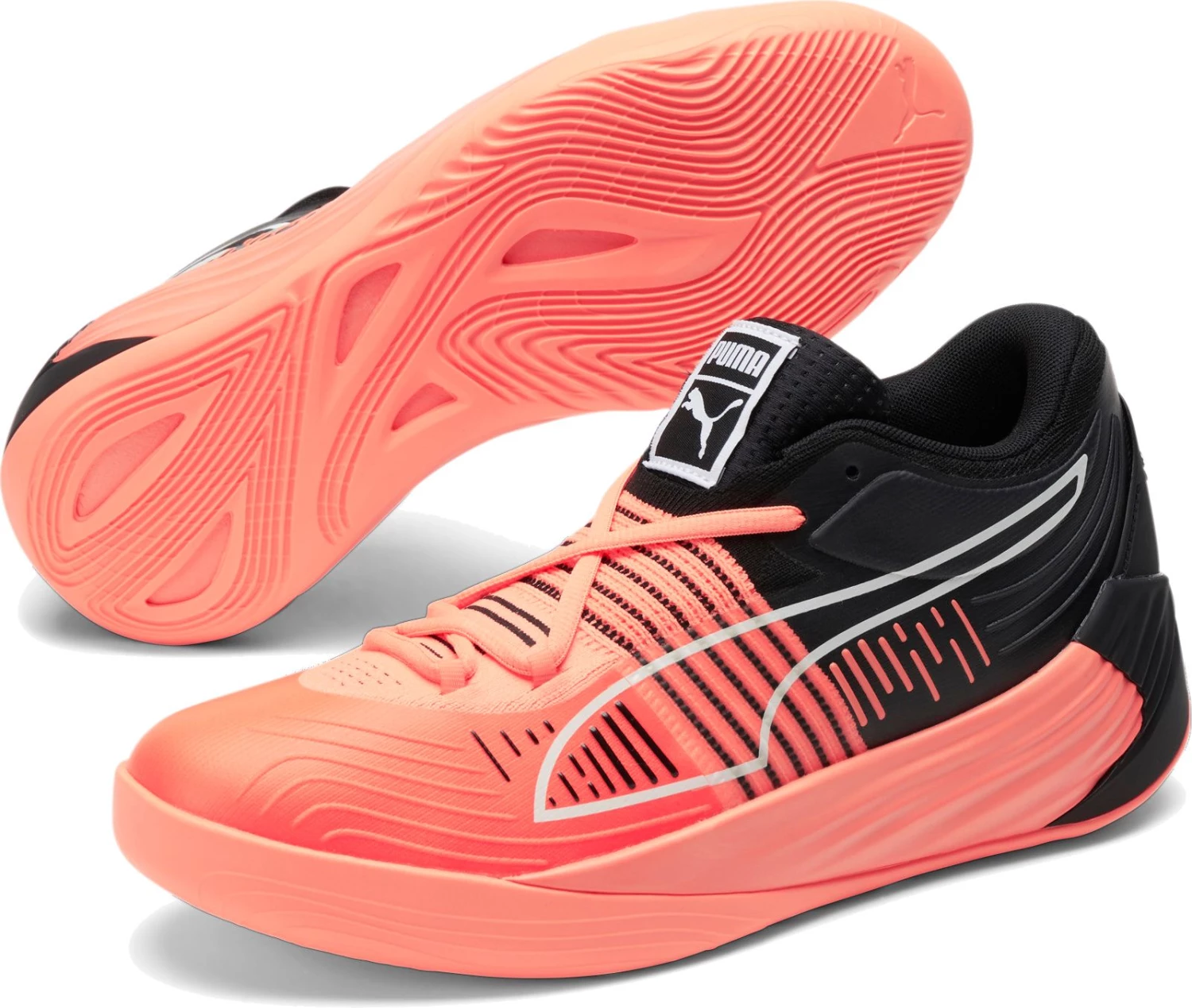 PUMA Fusion Nitro Basketball Shoes For Men Citrus/black 8 PUMA Fusion Nitro Basketball Shoes For Men Citrus/black - Image 6