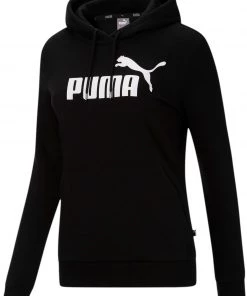 PUMA Women's Essentials Logo Pullover Hoodie Puma White