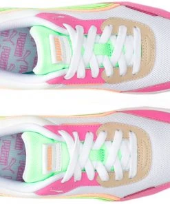 PUMA Women's City Rider Shoes White/green/pink -PUMA Sales 2022 unnamed file 1580