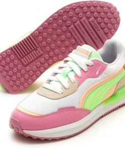 PUMA Women's City Rider Shoes White/green/pink -PUMA Sales 2022 unnamed file 1581