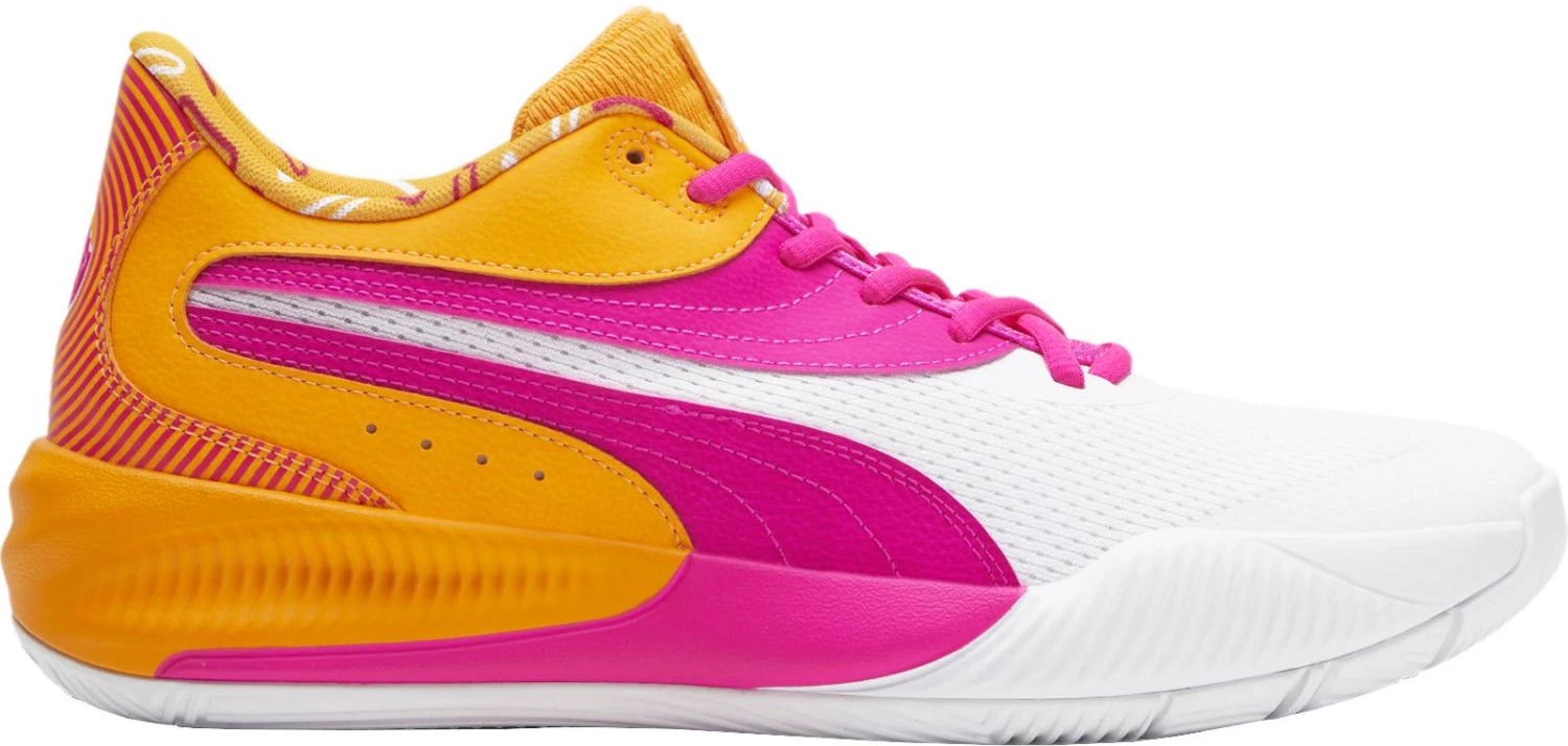 PUMA Triple DUNKIN' Basketball Shoes For Men White/orange/pink 3 PUMA Triple DUNKIN' Basketball Shoes For Men White/orange/pink