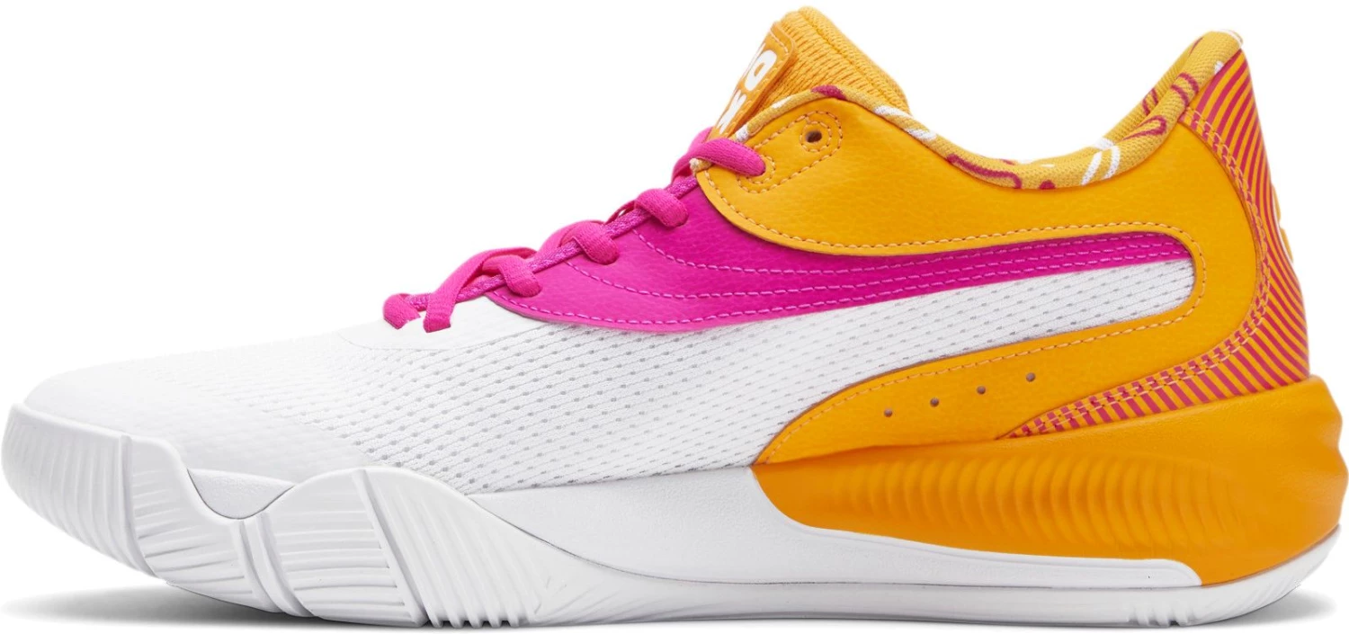 PUMA Triple DUNKIN' Basketball Shoes For Men White/orange/pink 5 PUMA Triple DUNKIN' Basketball Shoes For Men White/orange/pink - Image 3