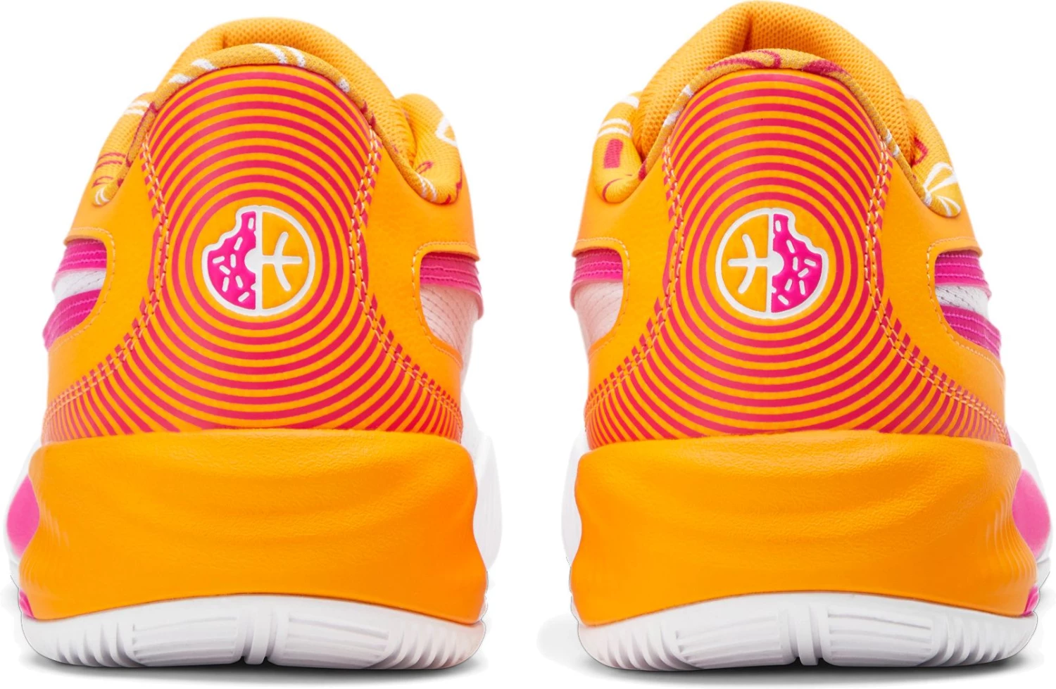 PUMA Triple DUNKIN' Basketball Shoes For Men White/orange/pink 7 PUMA Triple DUNKIN' Basketball Shoes For Men White/orange/pink - Image 5