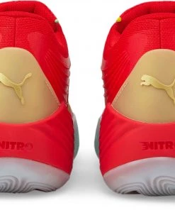Puma Fusion Nitro Basketball Shoes For Men Red/gold -PUMA Sales 2022 unnamed file 1595