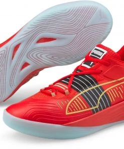 Puma Fusion Nitro Basketball Shoes For Men Red/gold -PUMA Sales 2022 unnamed file 1596