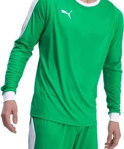 PUMA Adult Liga Soccer Goalkeeper Jersey For Men Green/white