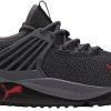 PUMA Men's Pacer Future Knit Shoes Black/red