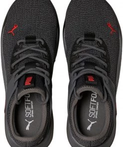 PUMA Men's Pacer Future Knit Shoes Black/red -PUMA Sales 2022 unnamed file 1656