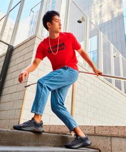 PUMA Men's Pacer Future Knit Shoes Black/red -PUMA Sales 2022 unnamed file 1659