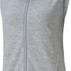 Puma Women's Cloudspun FZ Vest Light Gray Heather