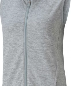 Puma Women's Cloudspun FZ Vest Light Gray Heather